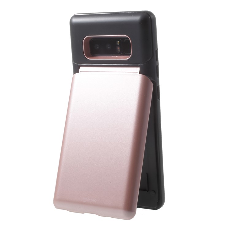 ROAR KOREA PC + TPU Protective Mirror Casing with Kickstand for Samsung Galaxy Note 8 SM-N950 - Rose Gold-4