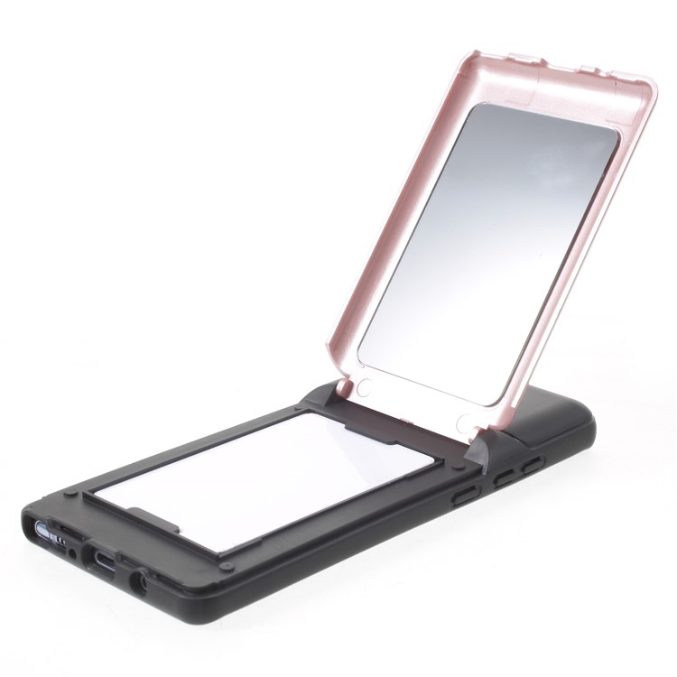 ROAR KOREA PC + TPU Protective Mirror Casing with Kickstand for Samsung Galaxy Note 8 SM-N950 - Rose Gold-6