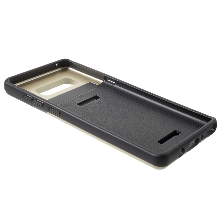 ROAR KOREA PC + TPU Protective Mirror Mobile Phone Case with Kickstand for Samsung Galaxy Note 8 SM-N950 - Gold-6