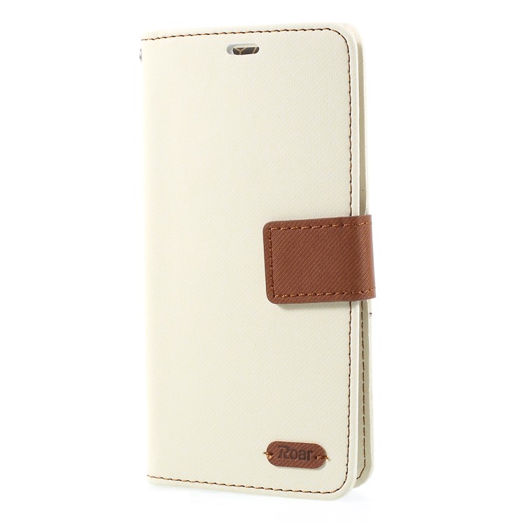 ROAR KOREA Twill Grain Wallet Stand Leather Phone Cover for Samsung Galaxy S9 - White-3