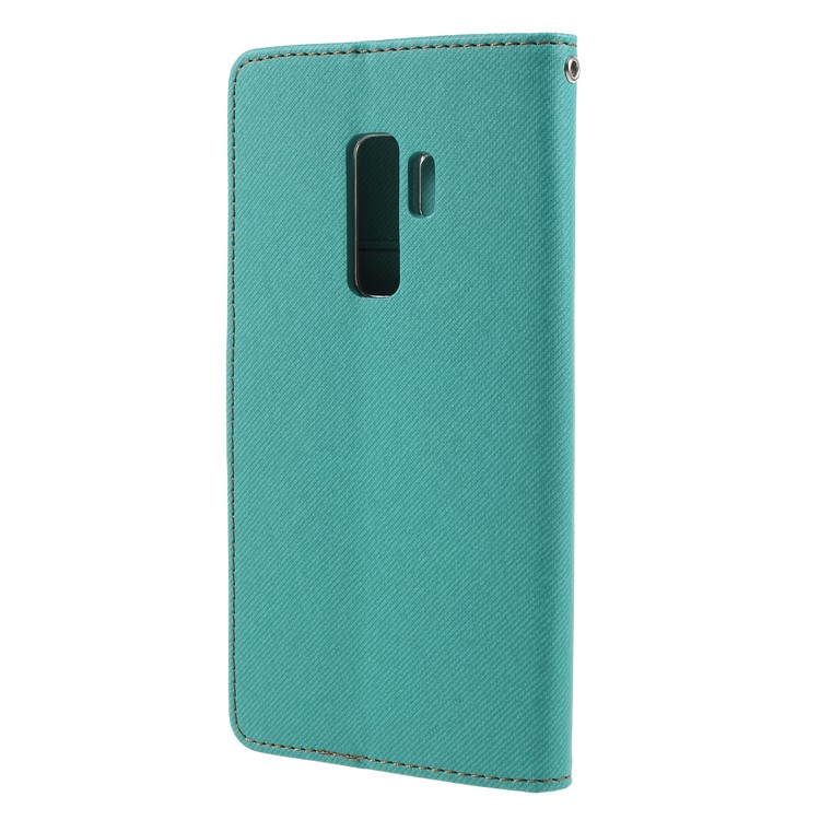 ROAR KOREA Twill Grain Wallet Leather Mobile Cover Accessory for Samsung Galaxy S9 Plus - Green-2