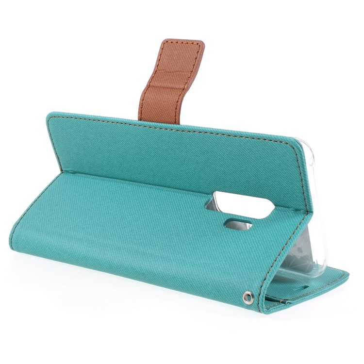 ROAR KOREA Twill Grain Wallet Leather Mobile Cover Accessory for Samsung Galaxy S9 Plus - Green-5