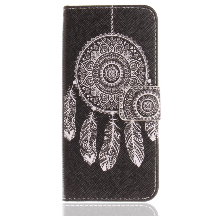 Patterned PU Leather Wallet Stand Protective Mobile Phone Casing for Samsung Galaxy S9 - Dream Catcher-2