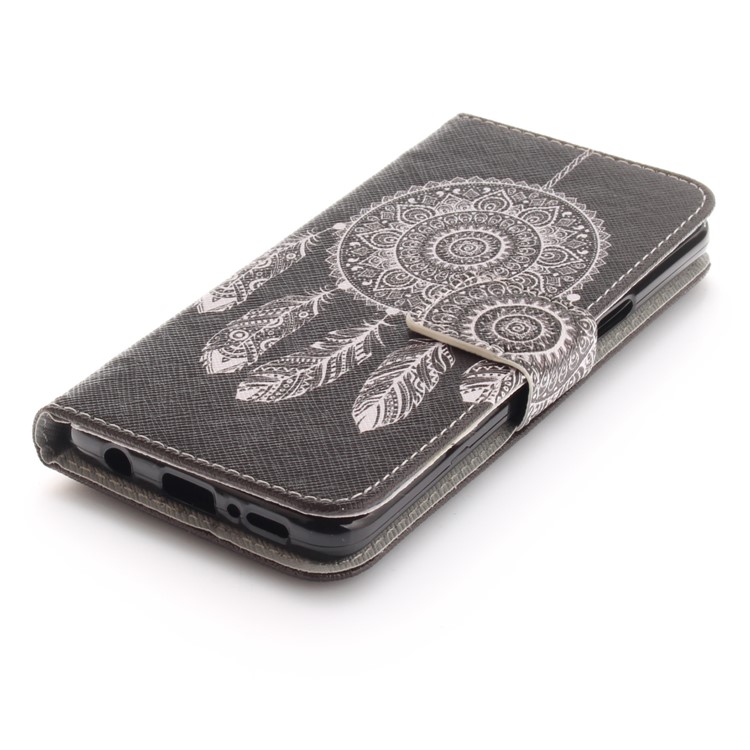 Patterned PU Leather Wallet Stand Protective Mobile Phone Casing for Samsung Galaxy S9 - Dream Catcher-6
