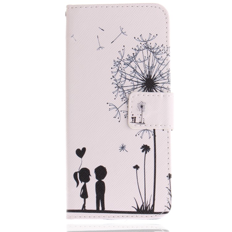 Patterned PU Leather Wallet Stand Protective Shell for Samsung Galaxy S9 G960 - Dandelion-2
