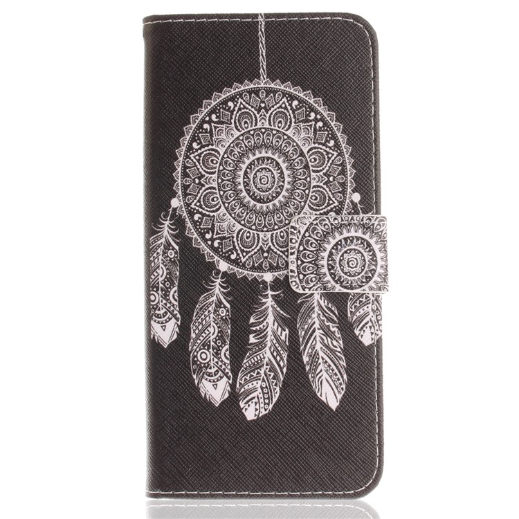 Patterned PU Leather Wallet Stand Protective Cell Phone Cover for Samsung Galaxy S9+ G965 - Dream Catcher-2