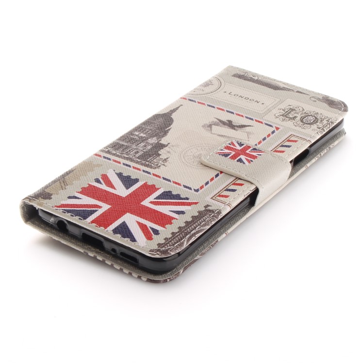 Patterned PU Leather Wallet Stand Protective Phone Shell for Samsung Galaxy S9+ G965 - London Elements-4