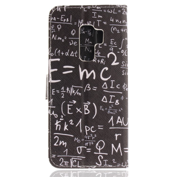 Patterned PU Leather Wallet Stand Protective Shell for Samsung Galaxy S9+ G965 - Formula-3
