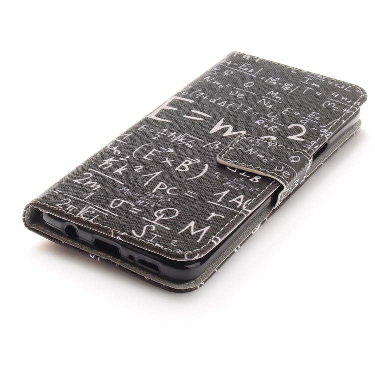 Patterned PU Leather Wallet Stand Protective Shell for Samsung Galaxy S9+ G965 - Formula-4