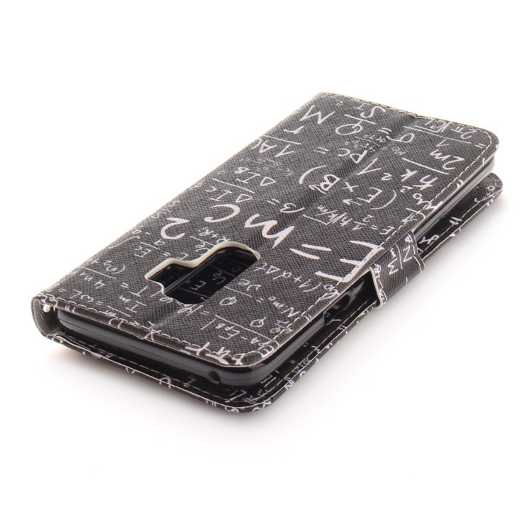 Patterned PU Leather Wallet Stand Protective Shell for Samsung Galaxy S9+ G965 - Formula-5