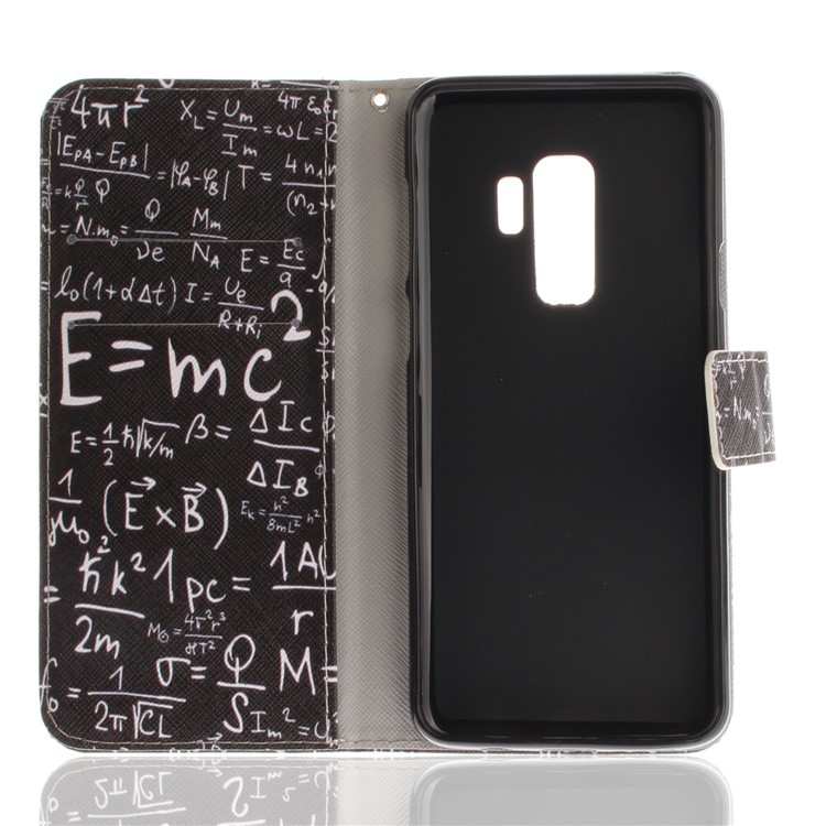 Patterned PU Leather Wallet Stand Protective Shell for Samsung Galaxy S9+ G965 - Formula-9