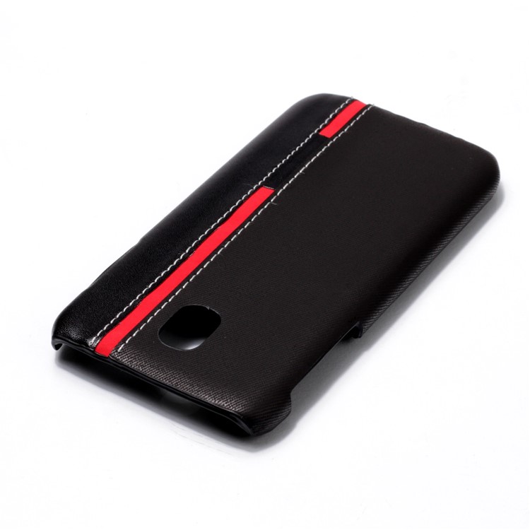 Contrast Color PU Leather Coated PC Back Case for Samsung Galaxy J5 (2017) EU Version / J5 Pro (2017) - Black-5