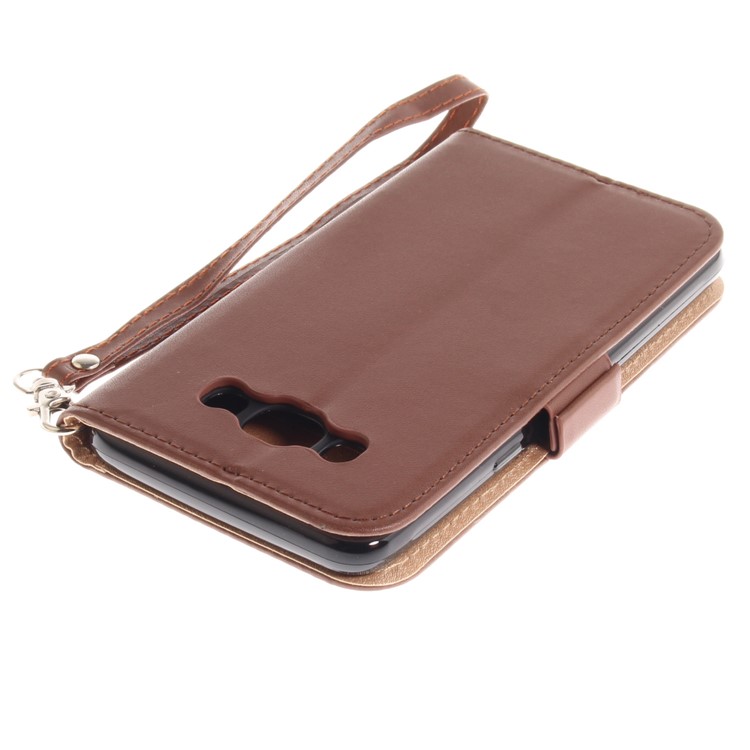 Butterfly Pattern Leather Wallet Stand Cell Phone Cover for Samsung Galaxy J5 (2016) - Brown-7