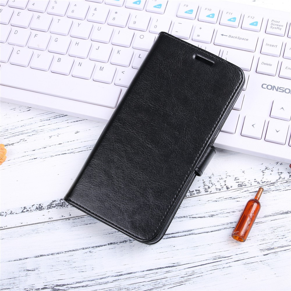 Crazy Horse Wallet Leather Stand Case for Samsung Galaxy S9 - Black-9