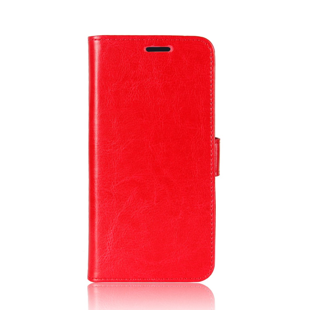 Crazy Horse Wallet Leder -handy -hülle Für Samsung Galaxy S9 G960 - Rot