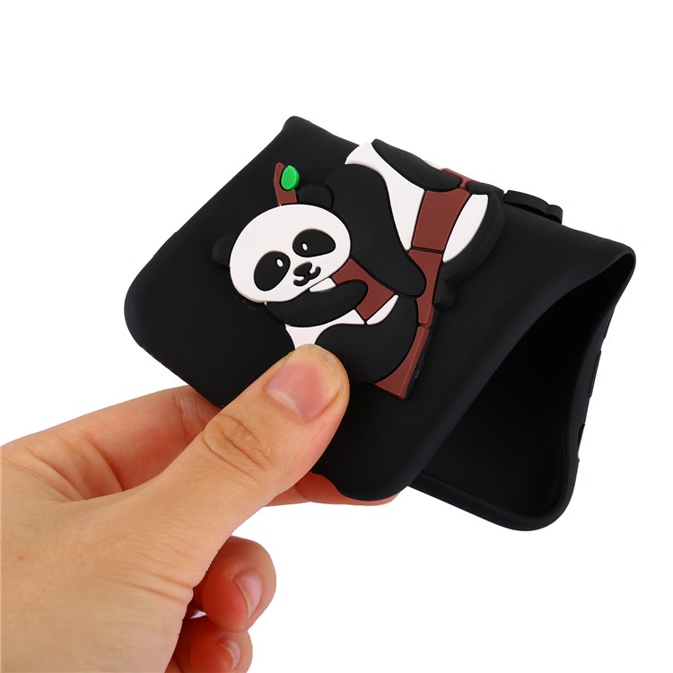 3D Panda Pattern Soft TPU Phone Casing for Samsung Galaxy S8 Plus SM-G955 - Black-8