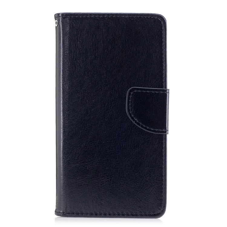 Wallet Leather Stand Case for Samsung Galaxy A8 (2018) - Black-2