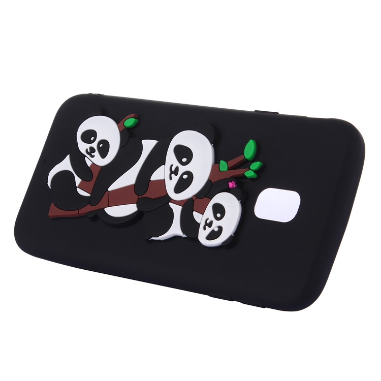 3D Panda Pattern Soft TPU Phone Casing for Samsung Galaxy J3 Pro (2017) / J3 (2017) EU Version - Black-4