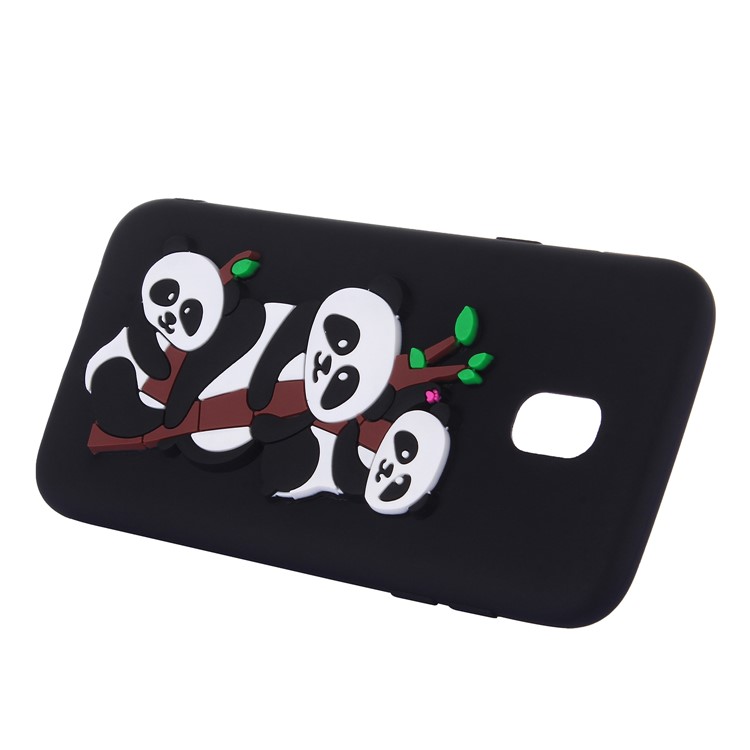 3D Panda Pattern Soft TPU Phone Case for Samsung Galaxy J5 Pro (2017) / J5 (2017) EU Version - Black-2