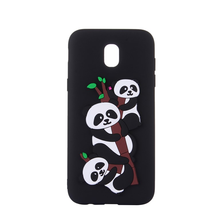 3D Panda Pattern Soft TPU Phone Case for Samsung Galaxy J5 Pro (2017) / J5 (2017) EU Version - Black-4