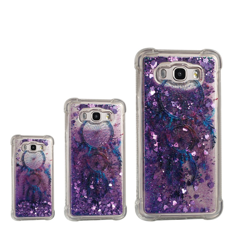 Floating Glitter Powder Quicksand Drop-proof TPU Phone Case for Samsung Galaxy J7 (2016) SM-J710 - Dream Catcher-4