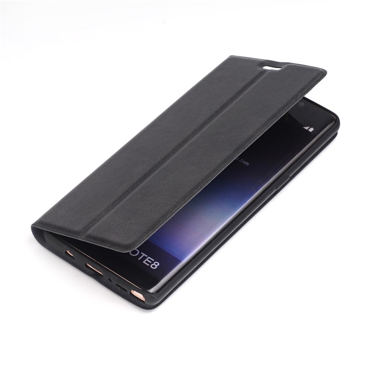 Retro Style Leather Magnetic Stand Phone Case for Samsung Galaxy Note 8 SM-N950 - Black-1
