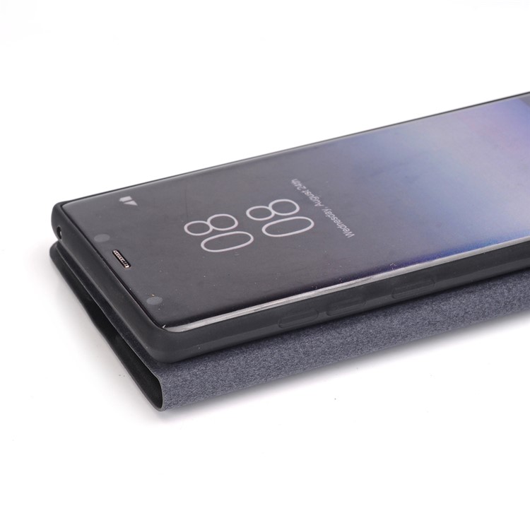 Retro Style Leather Magnetic Stand Phone Case for Samsung Galaxy Note 8 SM-N950 - Black-6