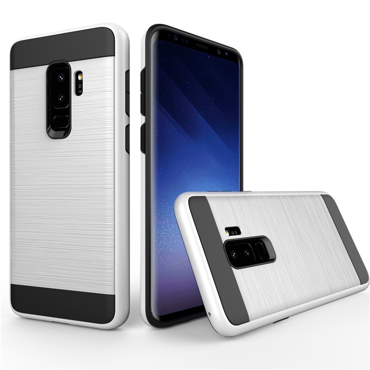 

Brushed TPU + PC Combo Case for Samsung Galaxy S9+ G965 - White