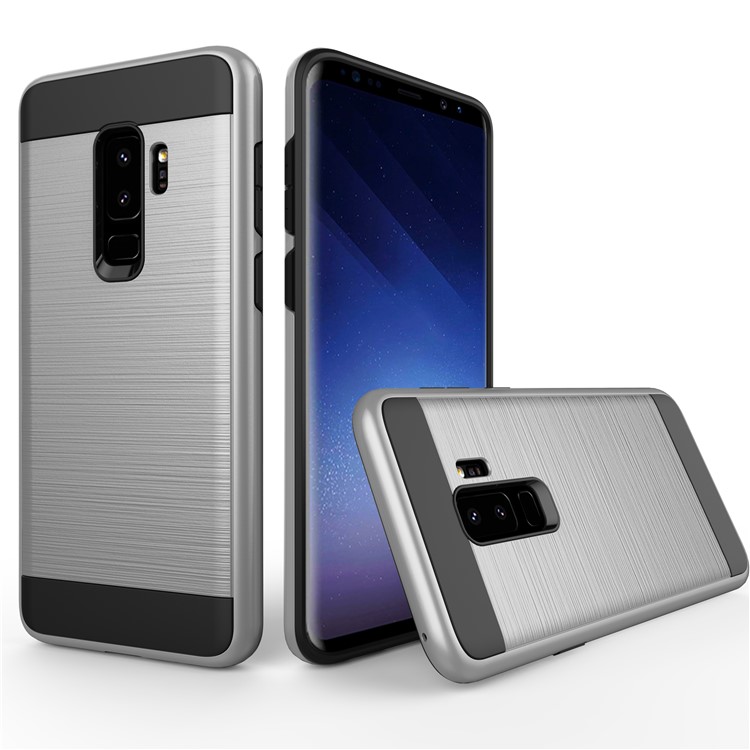 

Brushed TPU + PC Hybrid Protection Case for Samsung Galaxy S9+ G965 - Silver