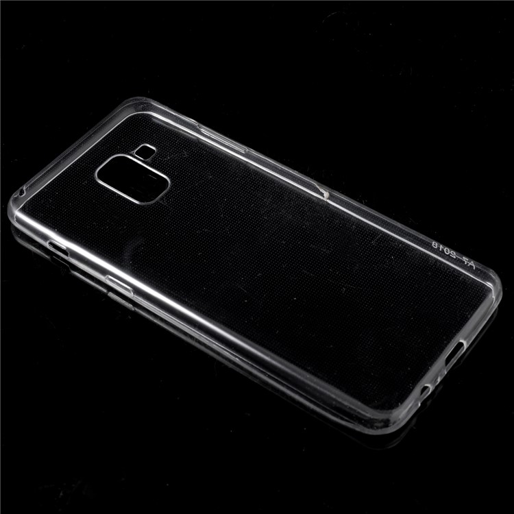 Crystal Clear TPU Cell Phone Case Cover for Samsung Galaxy A8+ (2018) - Transparent-2