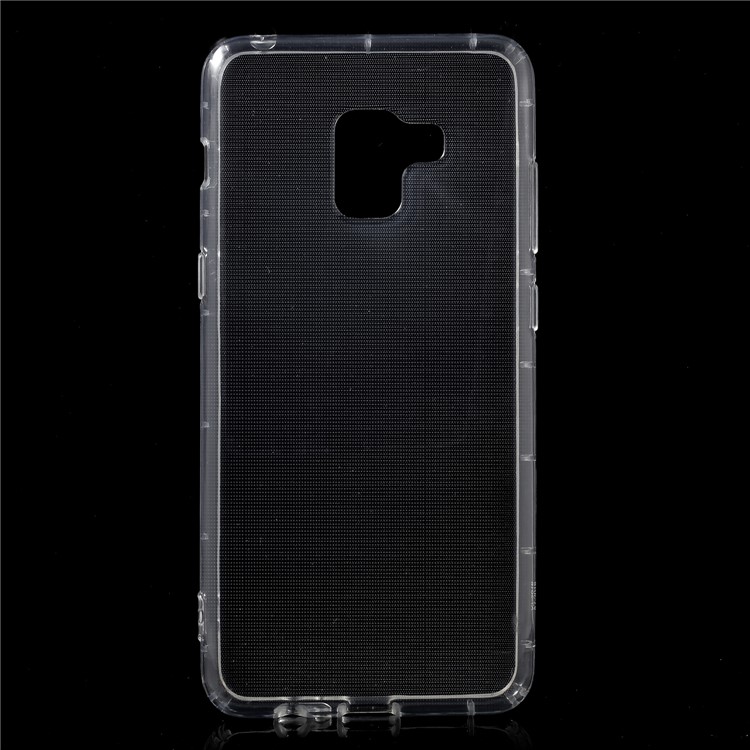 Drop-resistant Clear TPU Protective Back Shell for Samsung Galaxy A8 (2018) - Transparent-1