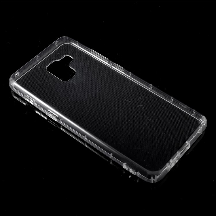 Drop-resistant Clear TPU Protective Back Shell for Samsung Galaxy A8 (2018) - Transparent-2