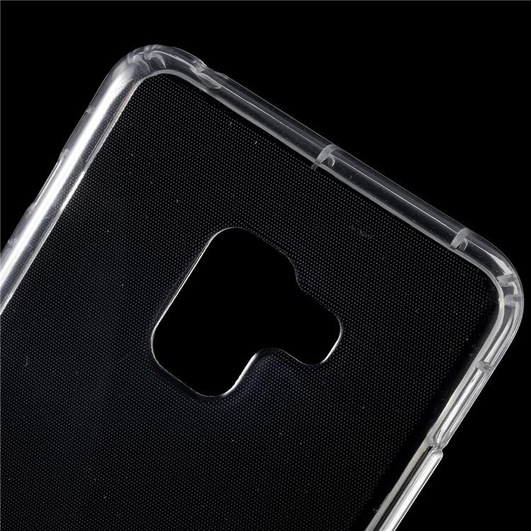 Drop-resistant Clear TPU Protective Back Shell for Samsung Galaxy A8 (2018) - Transparent-3