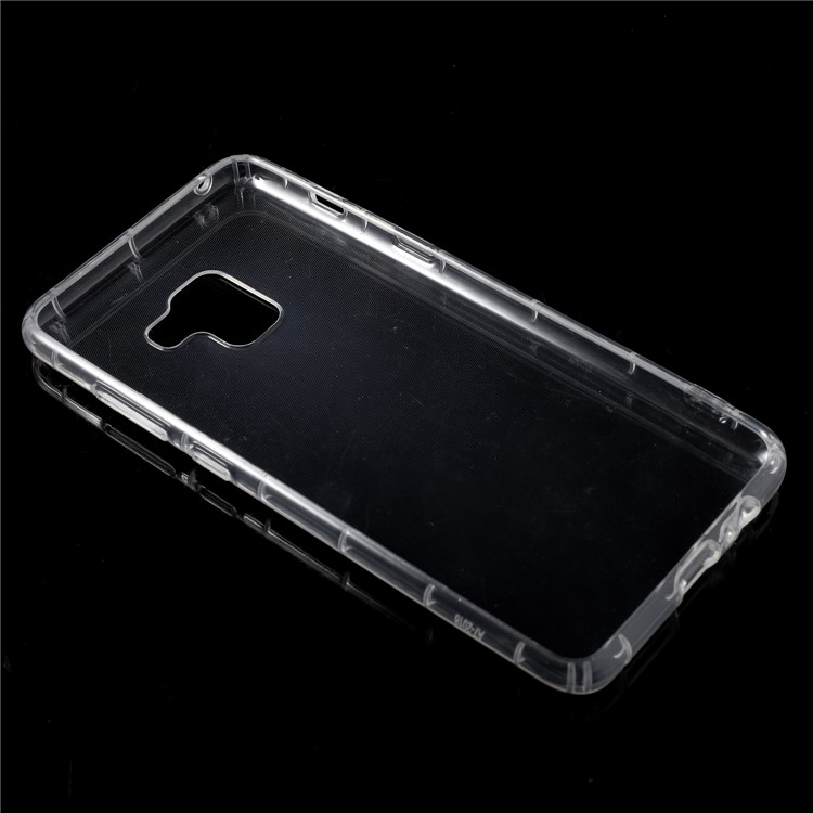 Drop-resistant Clear TPU Protective Back Shell for Samsung Galaxy A8 (2018) - Transparent-4