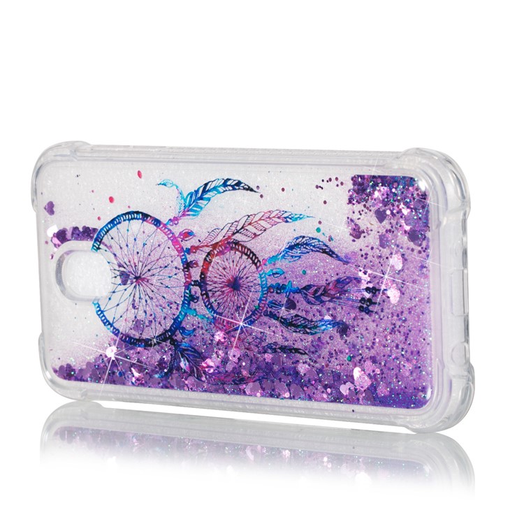 Floating Glitter Powder Quicksand Drop-proof TPU Cover for Samsung Galaxy J7 (2017) EU Version / J7 Pro (2017) - Dream Catcher-1