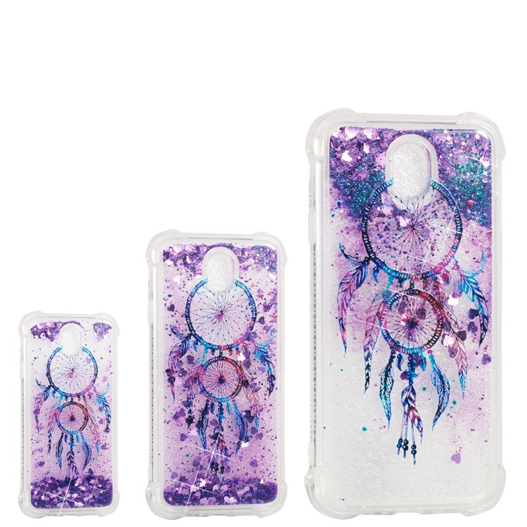 Floating Glitter Powder Quicksand Drop-proof TPU Cover for Samsung Galaxy J7 (2017) EU Version / J7 Pro (2017) - Dream Catcher-4