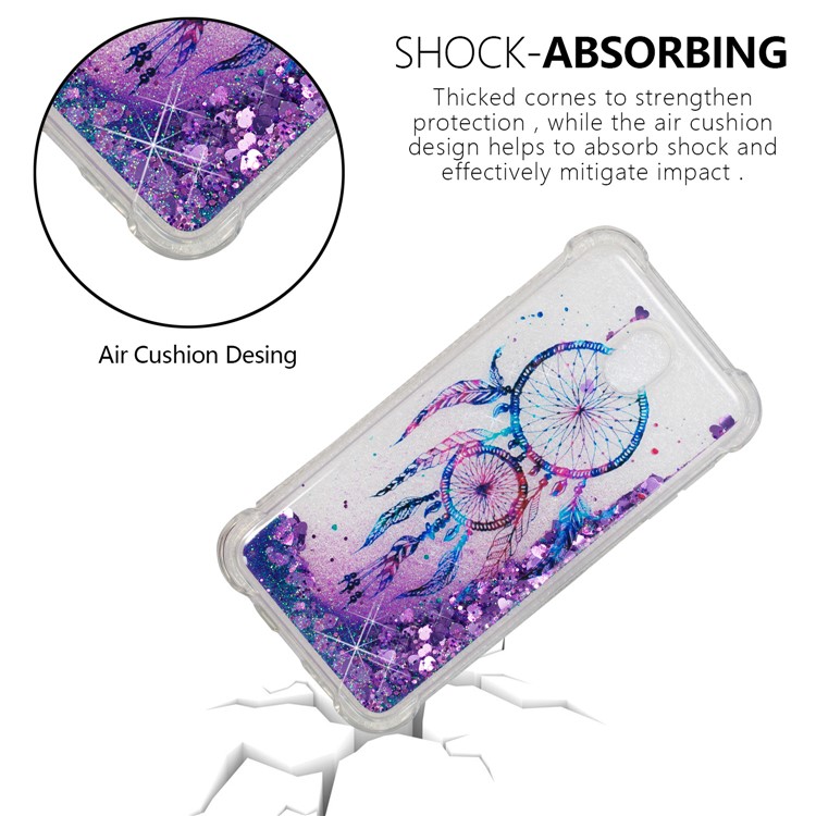 Floating Glitter Powder Quicksand Drop-proof TPU Cover for Samsung Galaxy J7 (2017) EU Version / J7 Pro (2017) - Dream Catcher-7