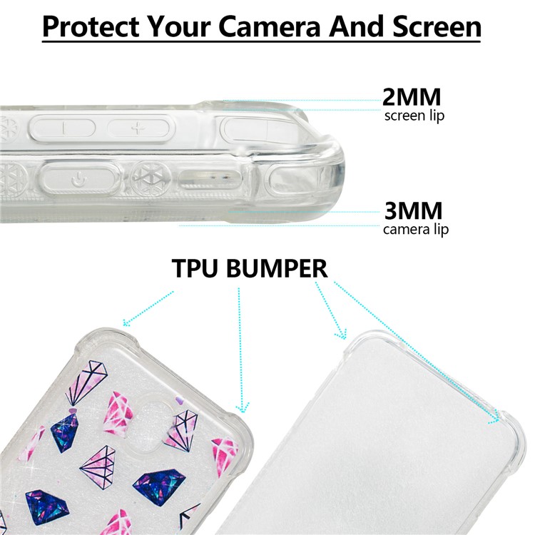 Dynamic Glitter Powder Quicksand Shockproof TPU Gel Cover for Samsung Galaxy J7 (2017) EU Version / J7 Pro (2017) - Diamonds-3