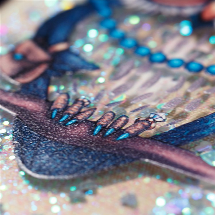 Dynamic Glitter Powder Quicksand Shockproof TPU Case for Samsung Galaxy Note 8 SM-N950 - Blue Owl-6