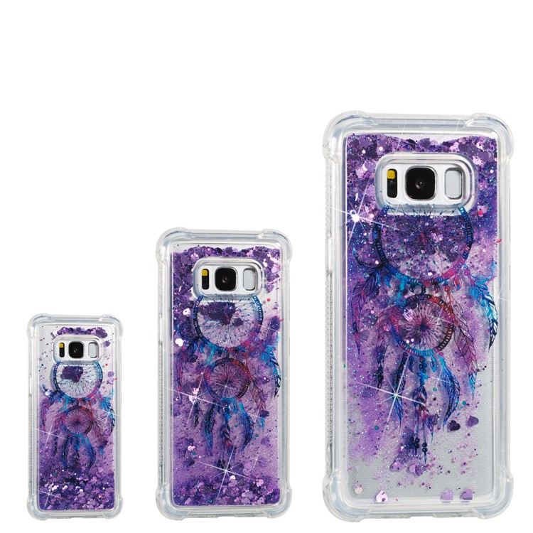 Liquid Glitter Powder Quicksand Shockproof TPU Back Mobile Phone Case for Samsung Galaxy S8 G950 - Dream Catcher-4