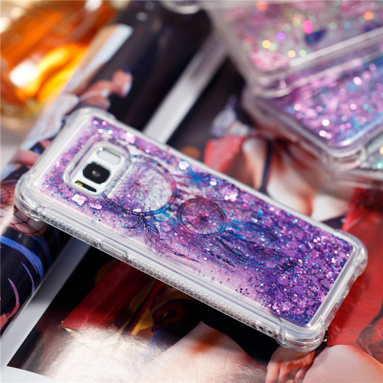 Liquid Glitter Powder Quicksand Shockproof TPU Back Mobile Phone Case for Samsung Galaxy S8 G950 - Dream Catcher-5
