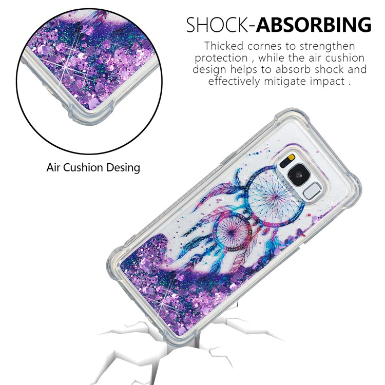 Liquid Glitter Powder Quicksand Shockproof TPU Back Mobile Phone Case for Samsung Galaxy S8 G950 - Dream Catcher-7