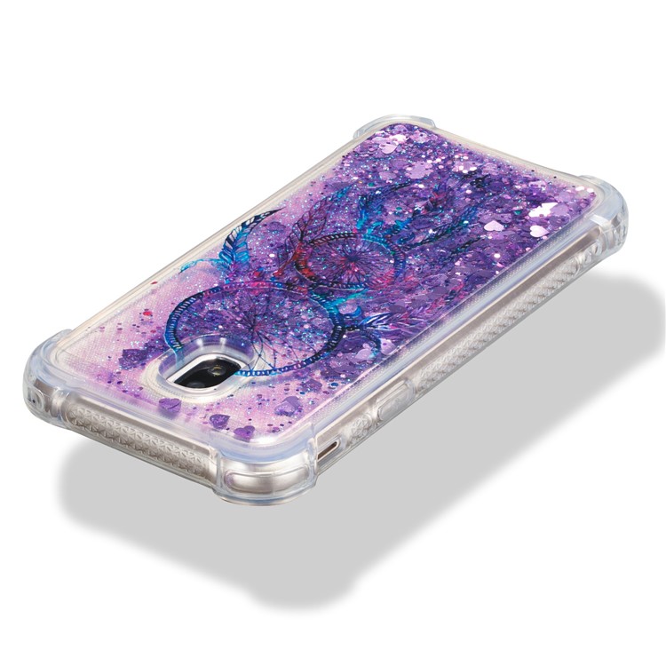 Caja A Prueba De Choques De Las Arenas Movedizas Del Polvo Líquido Del Brillo Para Samsung Galaxy J3 Pro (2017) / J3 (2017) Versión De La UE - Atrapasueños-3