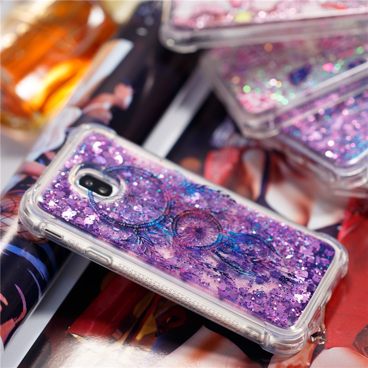 Caja A Prueba De Choques De Las Arenas Movedizas Del Polvo Líquido Del Brillo Para Samsung Galaxy J3 Pro (2017) / J3 (2017) Versión De La UE - Atrapasueños-5