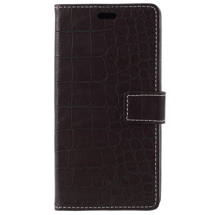 Crocodile Texture PU Leather Wallet Stand Case for Samsung Galaxy S9 Plus G965 - Black-4