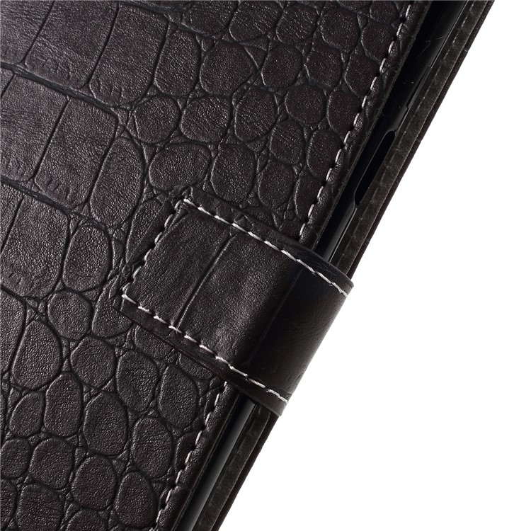 Crocodile Texture PU Leather Wallet Stand Case for Samsung Galaxy S9 Plus G965 - Black-7