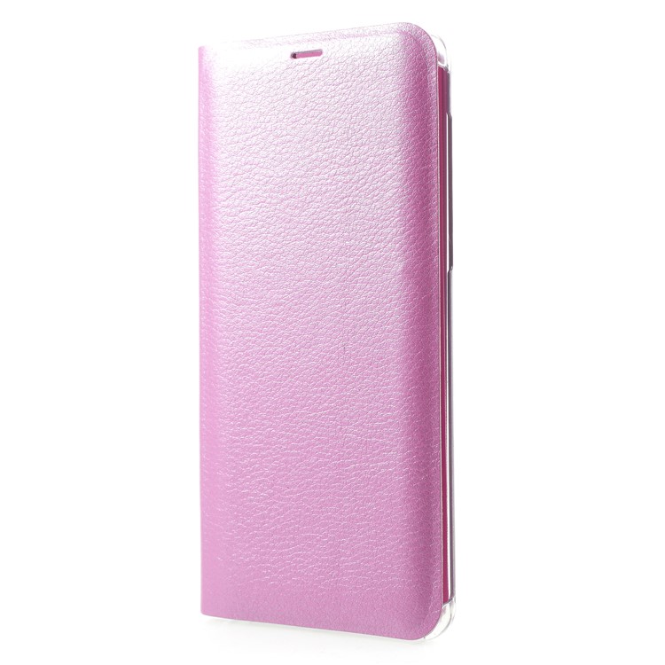 PU Leather Phone Shell with Card Slot for Samsung Galaxy A8 (2018) - Pink-3