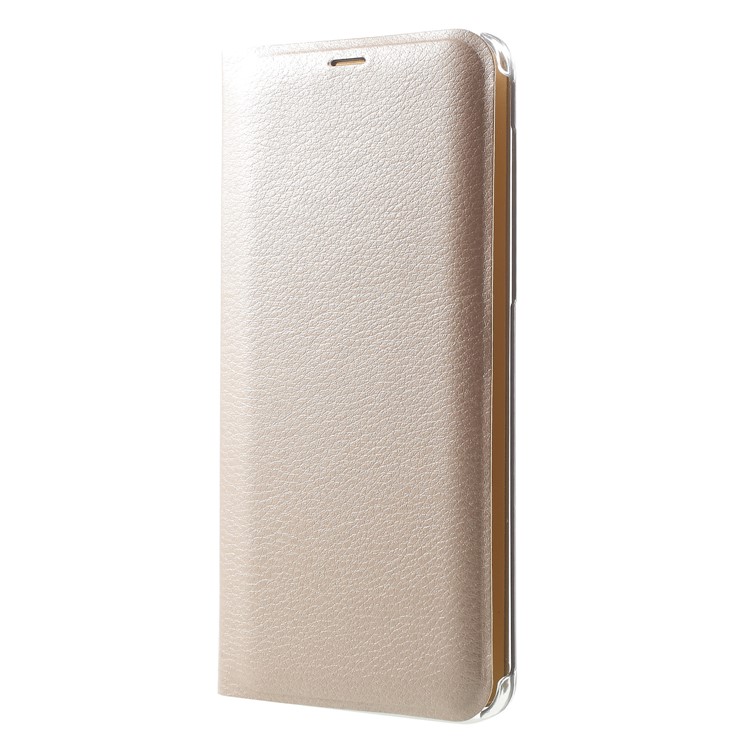 PU Leather Phone Casing with Card Slot for Samsung Galaxy A8 (2018) - Gold-3