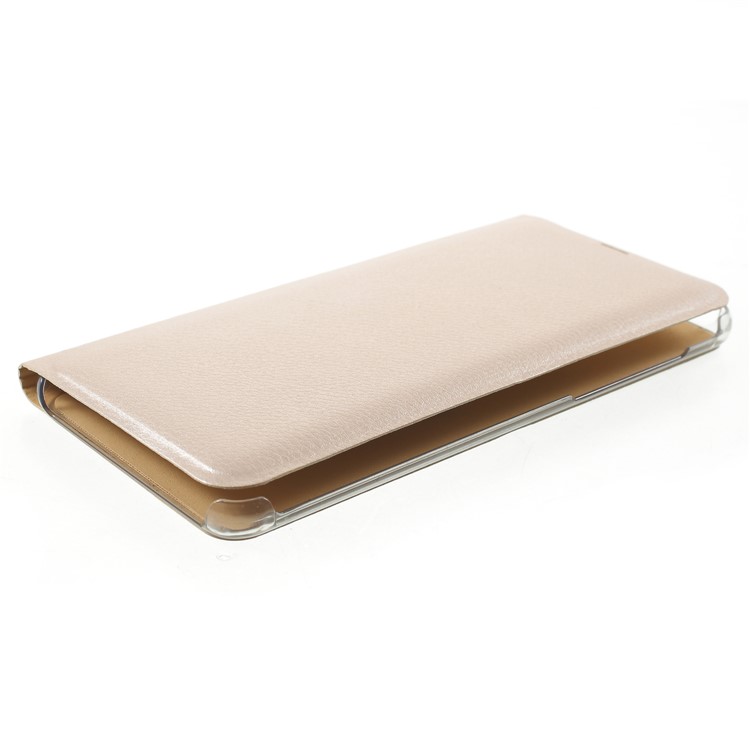 PU Leather Phone Casing with Card Slot for Samsung Galaxy A8 (2018) - Gold-4