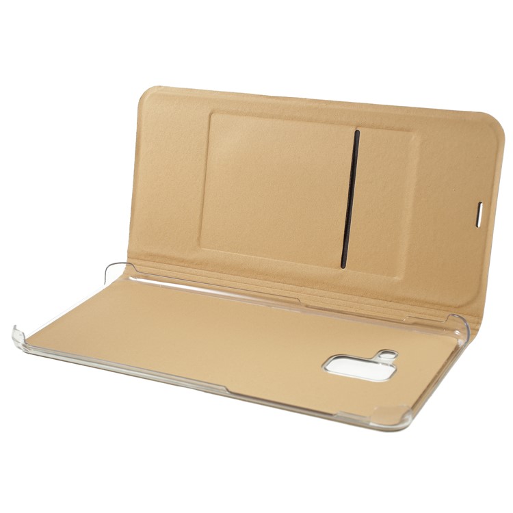 PU Leather Phone Casing with Card Slot for Samsung Galaxy A8 (2018) - Gold-5